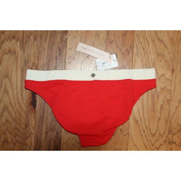 NWT $88 Nanette Lepore Marseilles Solids Charmer Bottom - Red sz.L - Picture 3 of 4